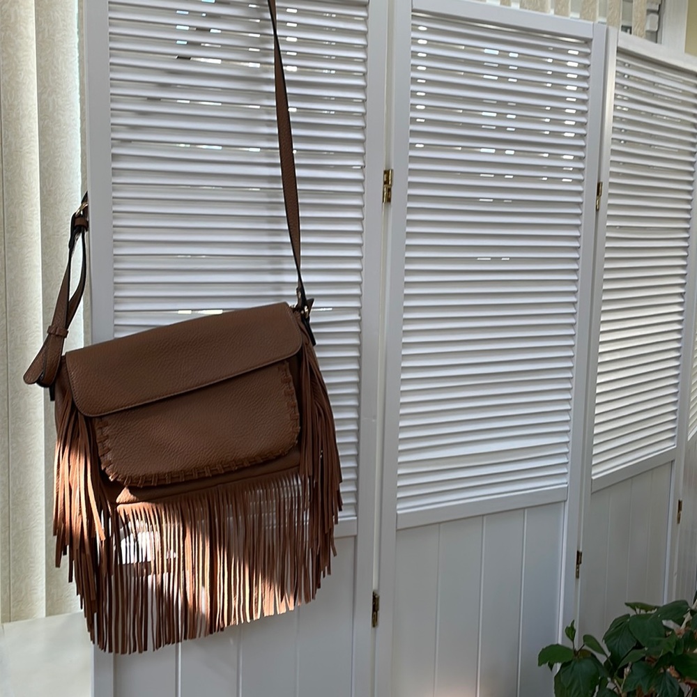 Moda Luxe Vegan Fringe Shoulder Bag